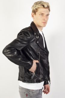 Lederjacke GIPSY Mavric-SF-NSLV-BIO-BLACK