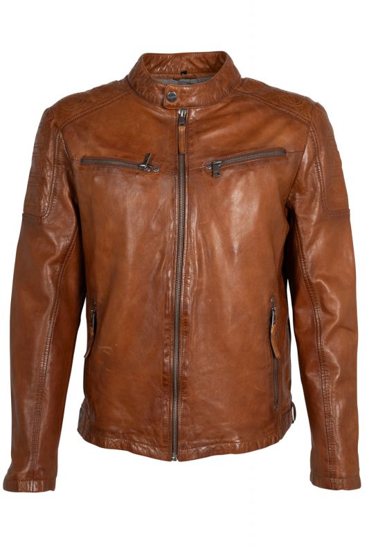 Lederjacke MAURITIUS 1201-0666-cognac