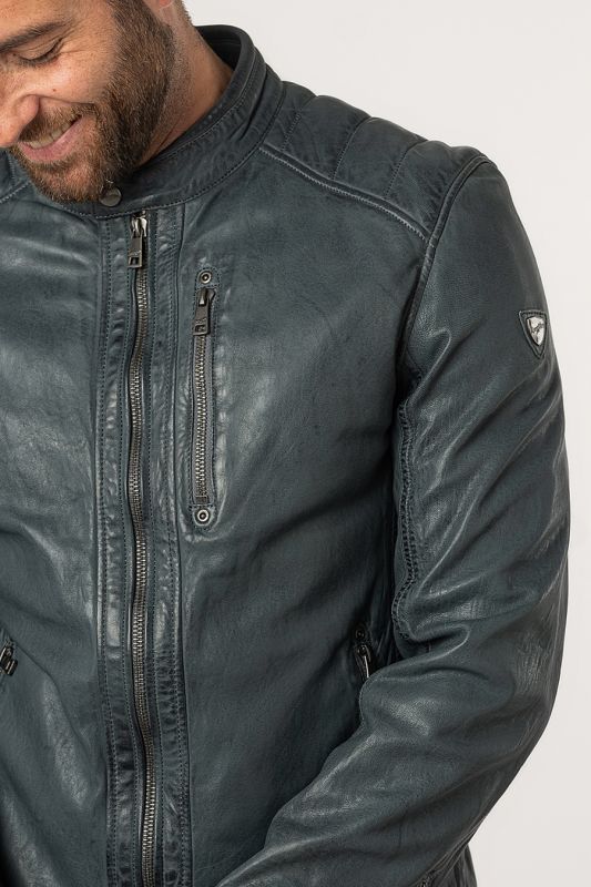 Lederjacke MAURITIUS 1201-0672-vintage-blue