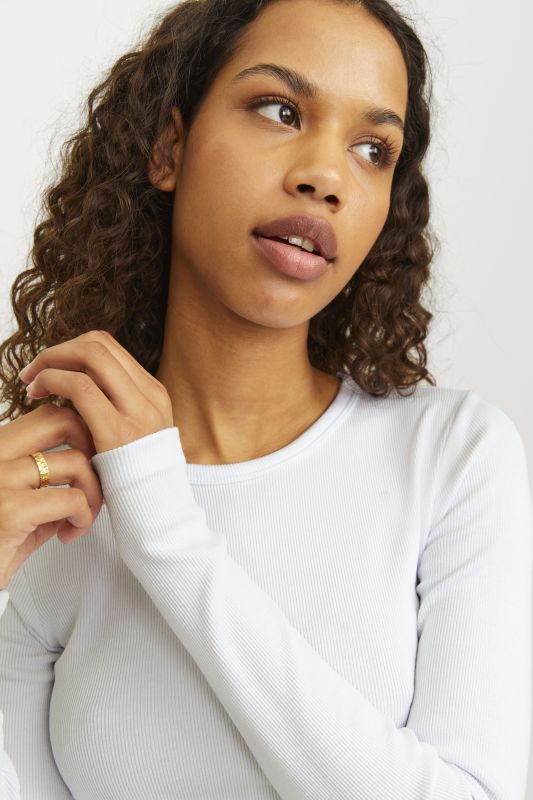 Langarmshirt JJXX 12200404-Bright-White