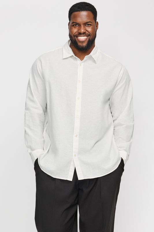 Leinenhemd JACK & JONES 12269089-White
