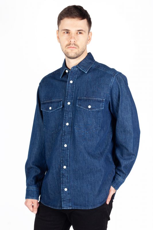 Jeanshemd JACK & JONES 12275137-Dark-Denim