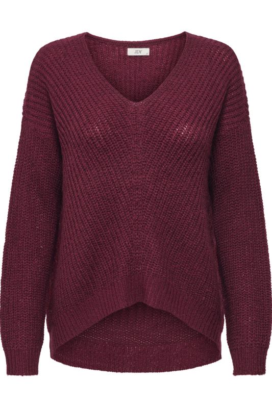 Strickpullover JACQUELINE DE YONG 15208245-Cabernet-WBP