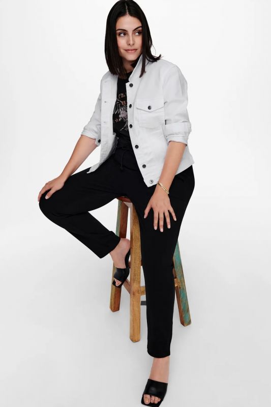 Jeansjacke ONLY CARMAKOMA 15237814-White
