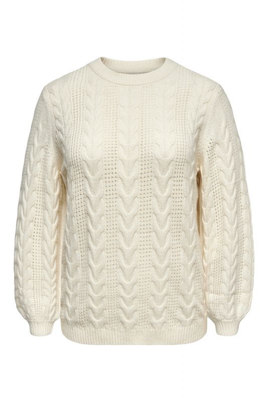 Strickpullover ONLY CARMAKOMA 15358155-Whitecap-Gray