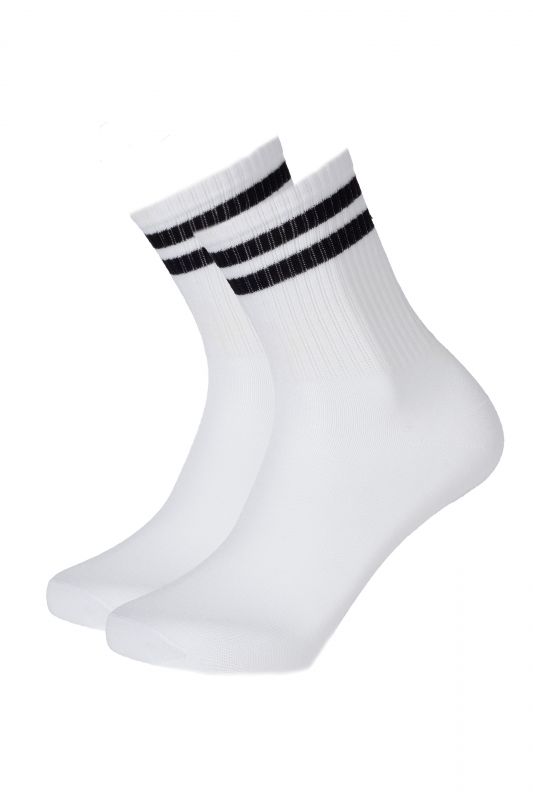 Socken PIECES 17109883-Bright-White-B