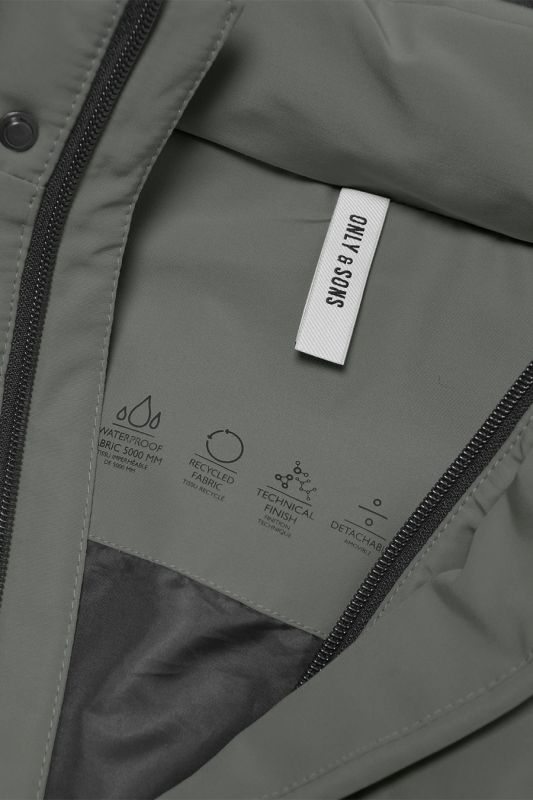 Winterjacke ONLY & SONS 22019598-Castor-Gray