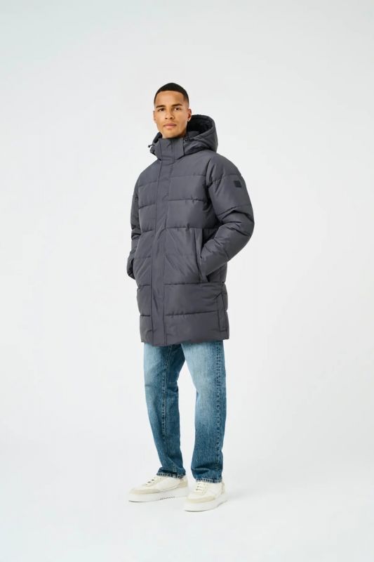 Winterjacke ONLY & SONS 22020156-Grey-Pinstrip