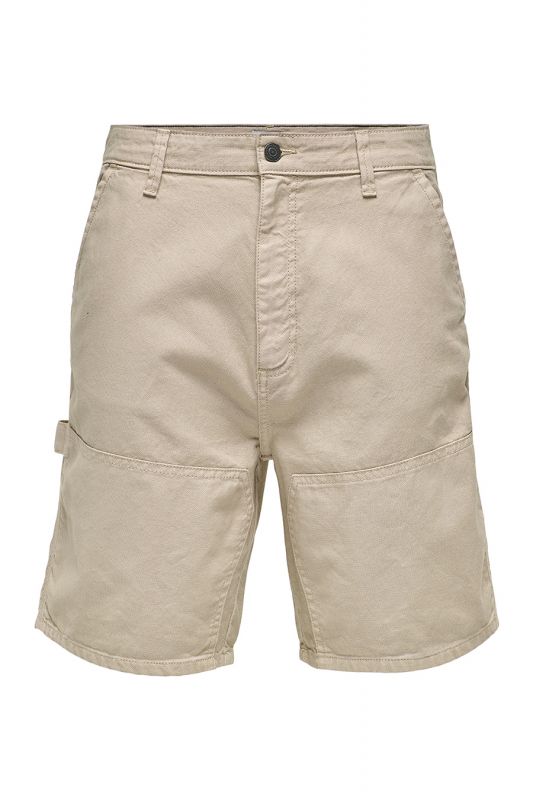 Stoff Shorts ONLY & SONS 22030223-Chinchilla
