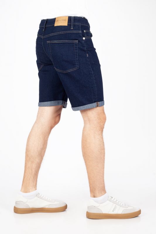 Denim Shorts ONLY & SONS 22032925-Dark-Blue