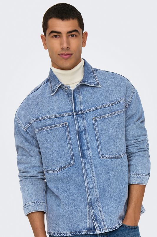 Jeansjacke ONLY & SONS 22034613-Medium-Blue