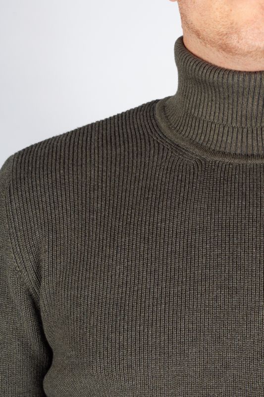 Rollkragenpullover MCL 33811-HAKI-MELANJ