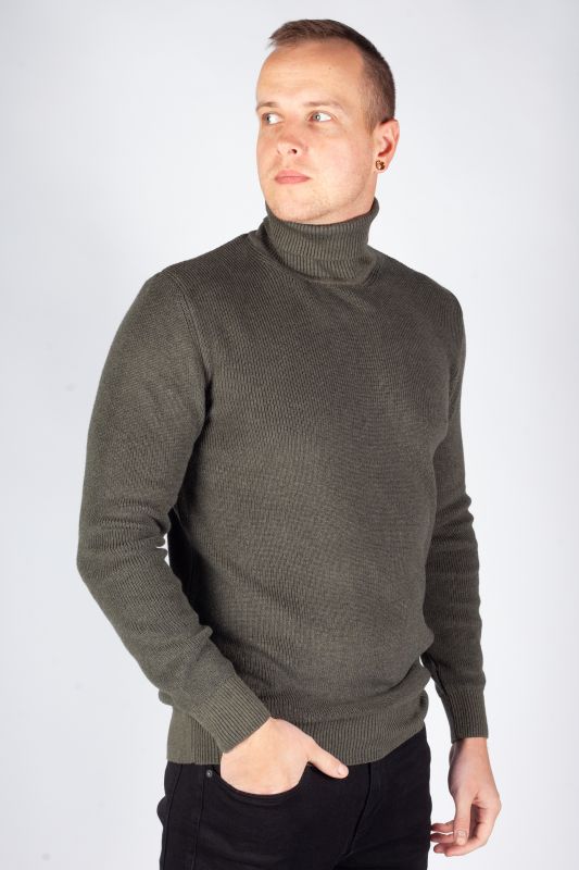 Rollkragenpullover MCL 33811-HAKI-MELANJ