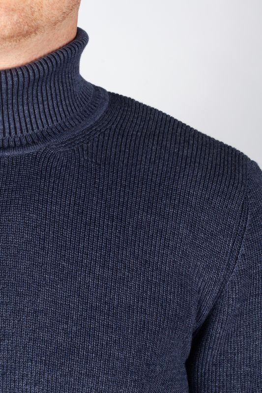 Rollkragenpullover MCL 33811-INDIGOMELANJ