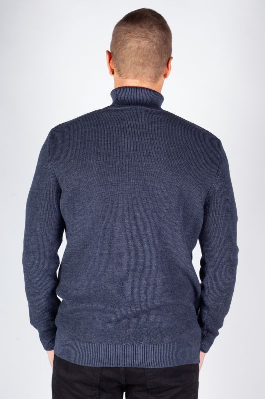 Rollkragenpullover MCL 33811-INDIGOMELANJ