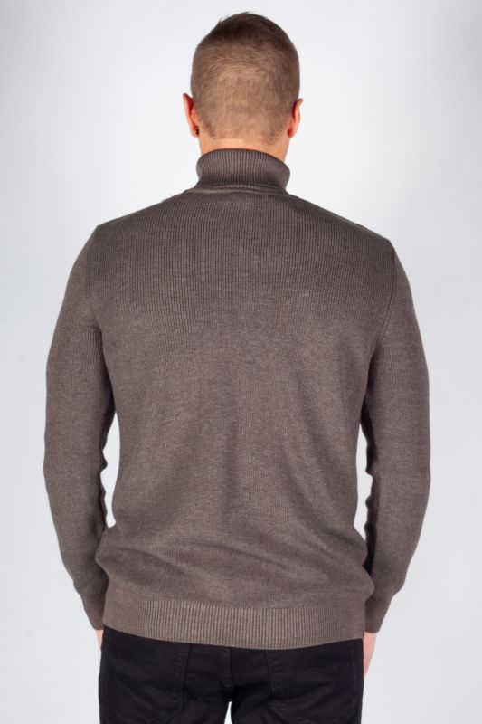 Rollkragenpullover MCL 33811-KAHVEMELANJ