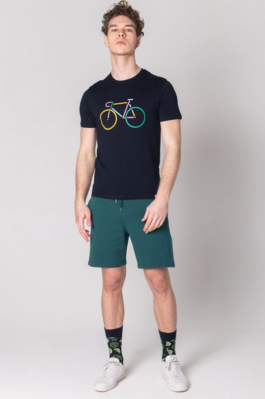 Sweatshorts JOHN FRANK JFSHBA01-PETROL