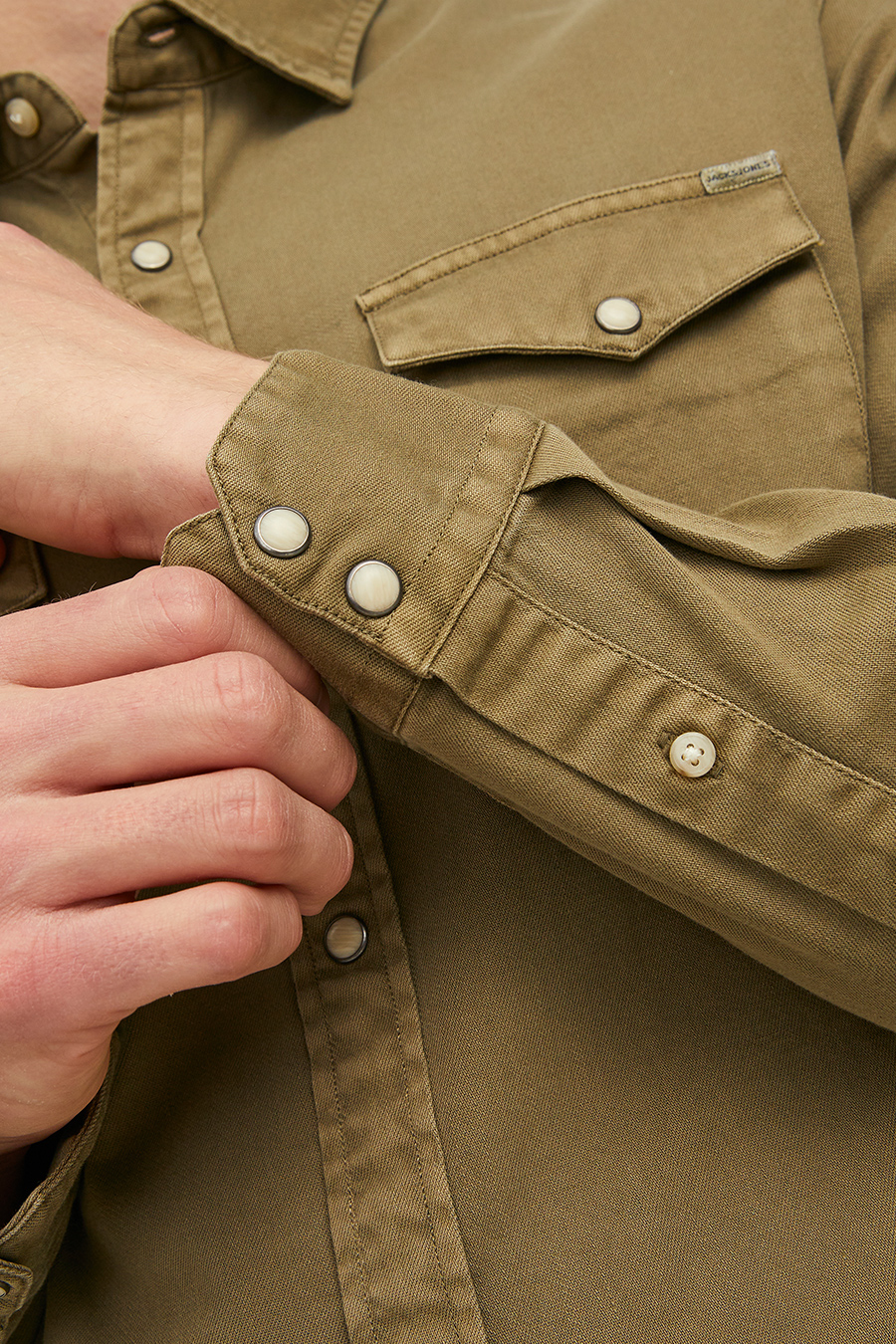 Teksasärgid JACK & JONES 12138115-Forest-Night