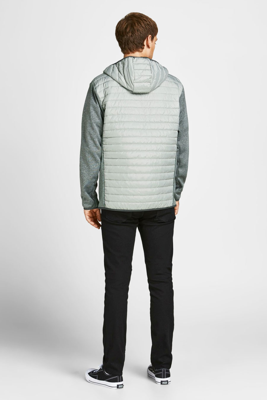 Tuulejope JACK & JONES 12182242-Ghost-Gray