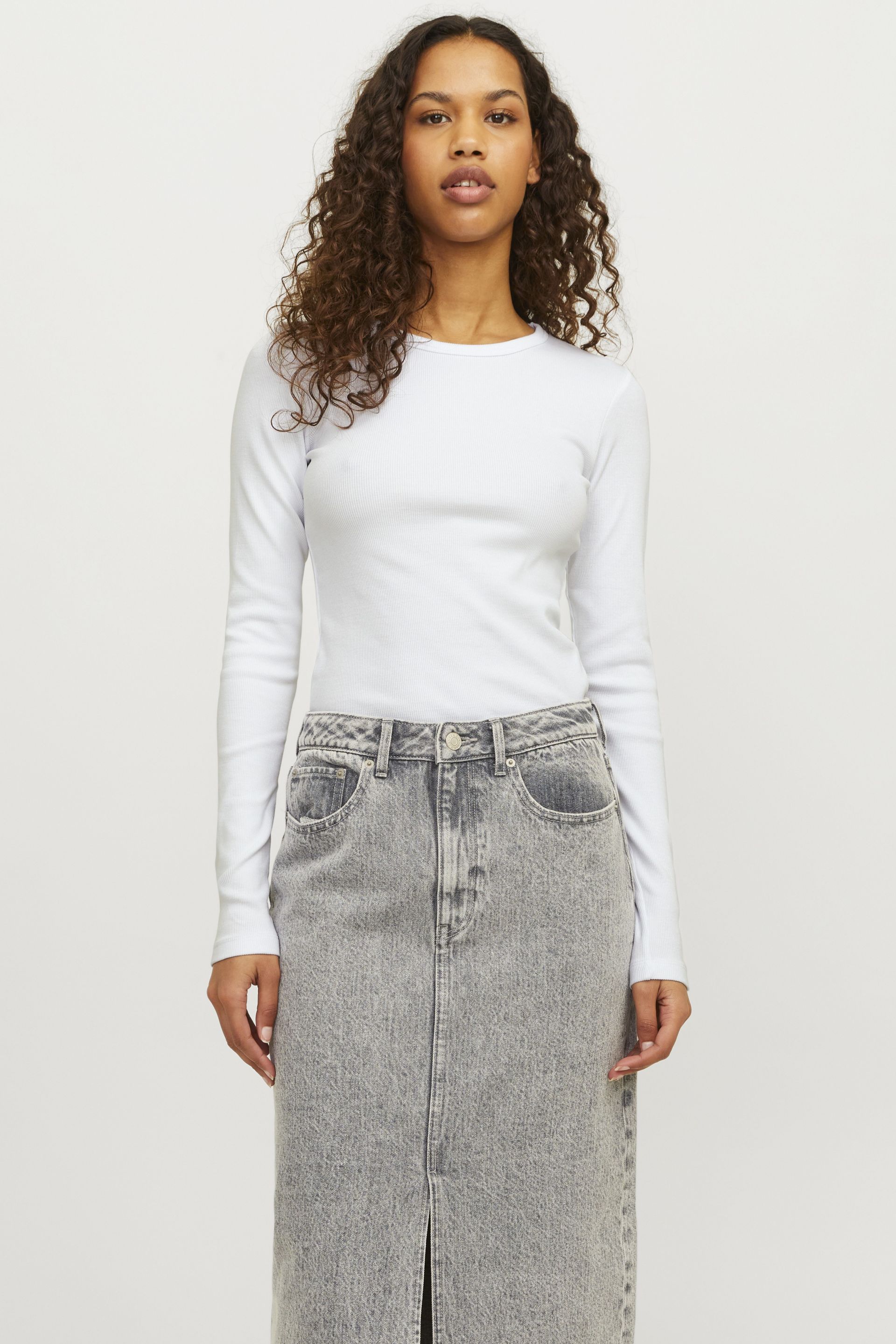 Pikkade käistega T-särgid  JJXX 12200404-Bright-White