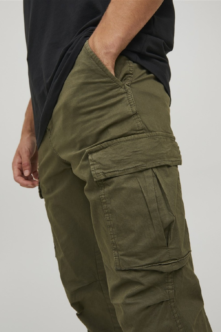 Cargo püksid JACK & JONES 12216664-Olive-Night