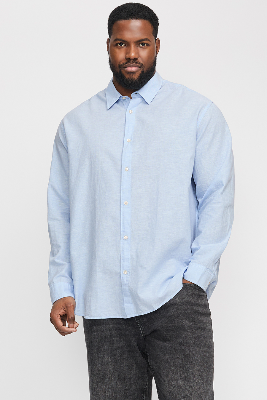 Linased särgid JACK & JONES 12269089-Chambray-Blue
