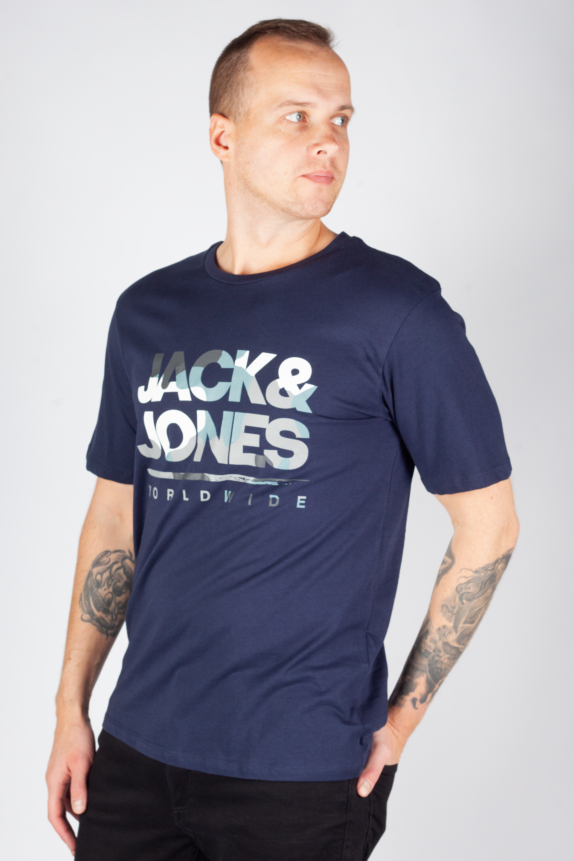 T-särgid JACK & JONES 12287689-Navy-Blazer
