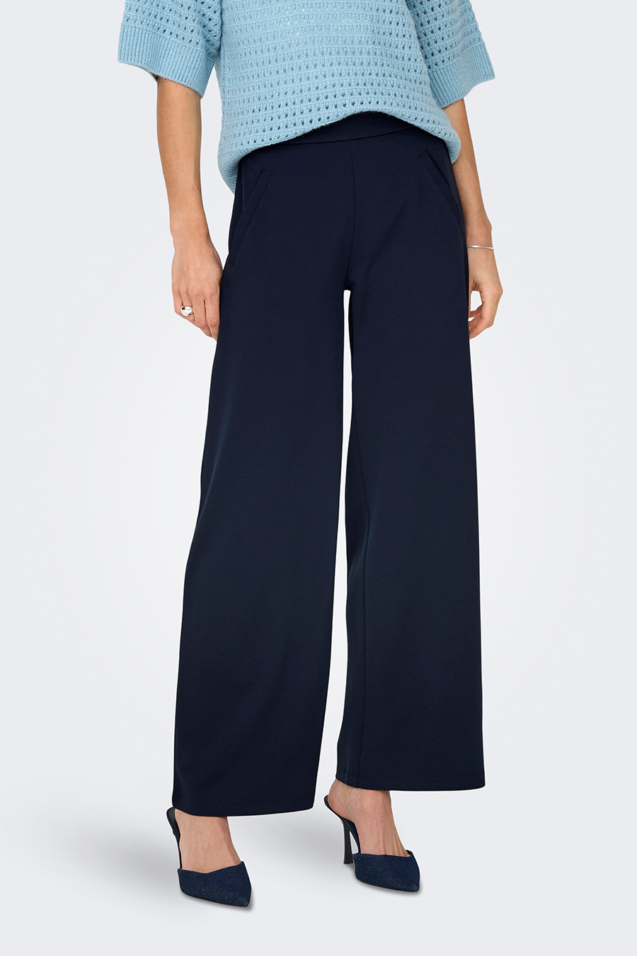 Kangast püksid JACQUELINE DE YONG 15221238-Black-Iris