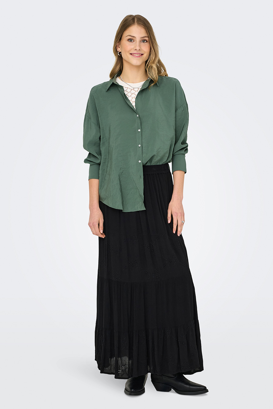 Pikkade käistega särgid ONLY 15272523-Balsam-Green