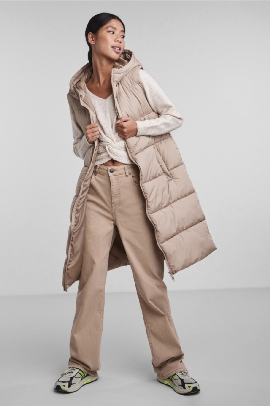 Soojad vestid PIECES 17117414-Silver-Mink