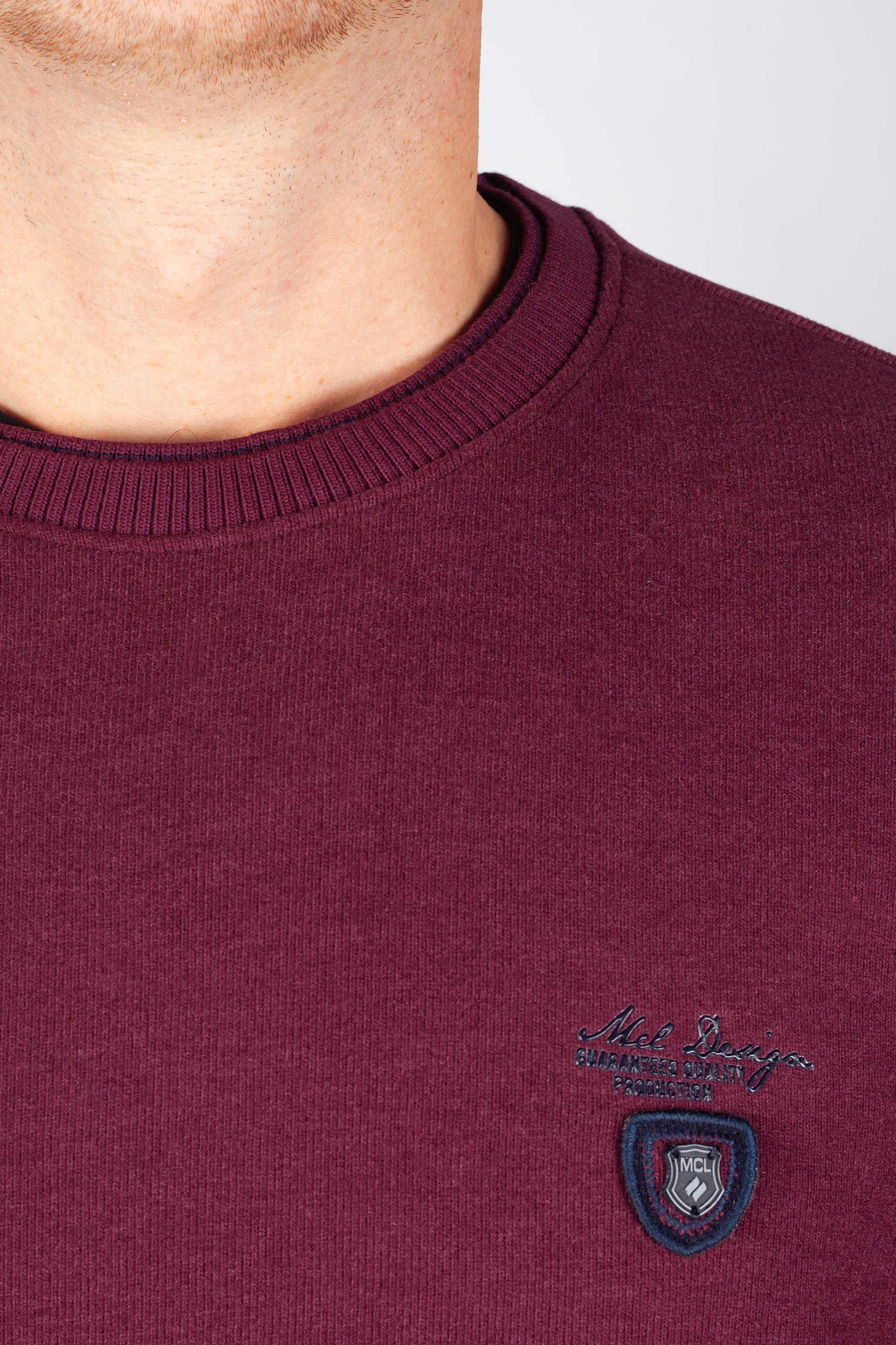 Džemprid MCL 27643-BORDO-MELANJ