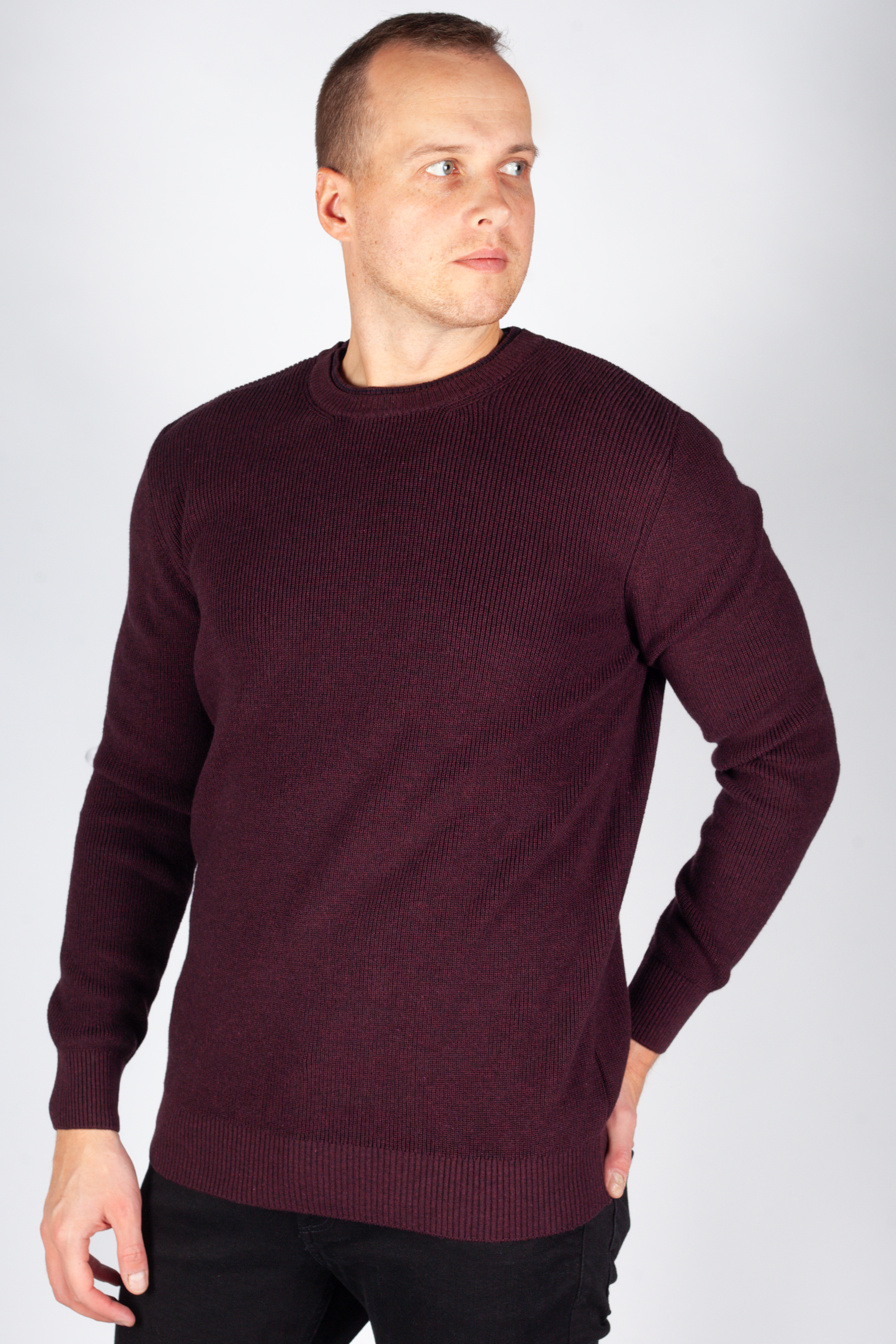 Džemprid MCL 33813-BORDO-MELANJ