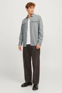Teksasärgid JACK & JONES 12138115-Light-Grey