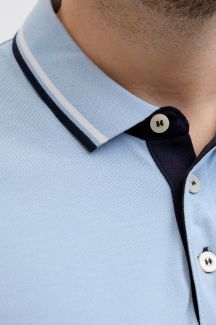 Polosärgid JACK & JONES 12143859-Chambray-Blue