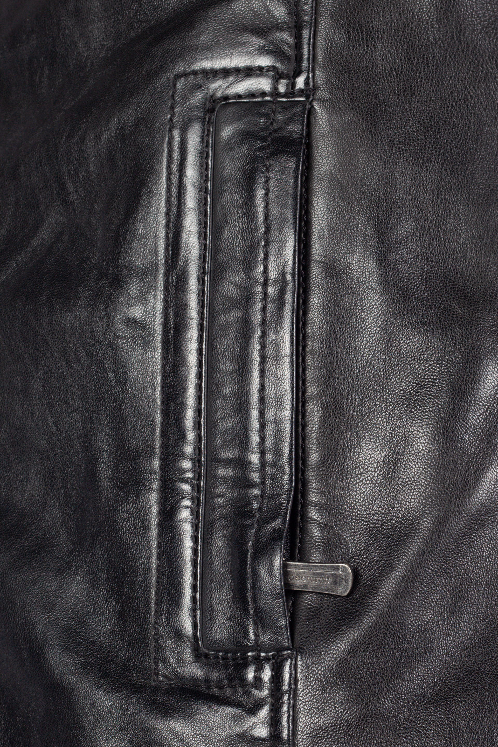 Leather jacket DEERCRAFT 3701-0163-black