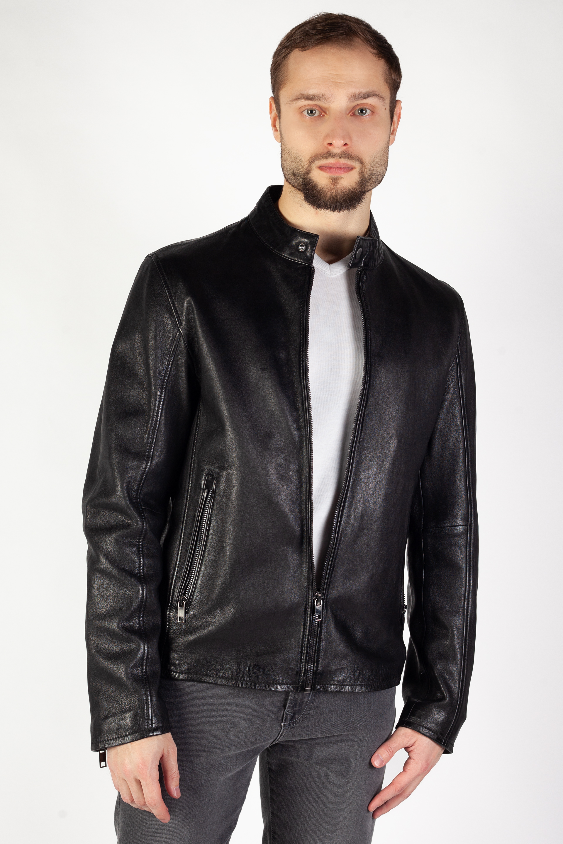 Leather jacket DEERCRAFT DMKaris-LANIV-black
