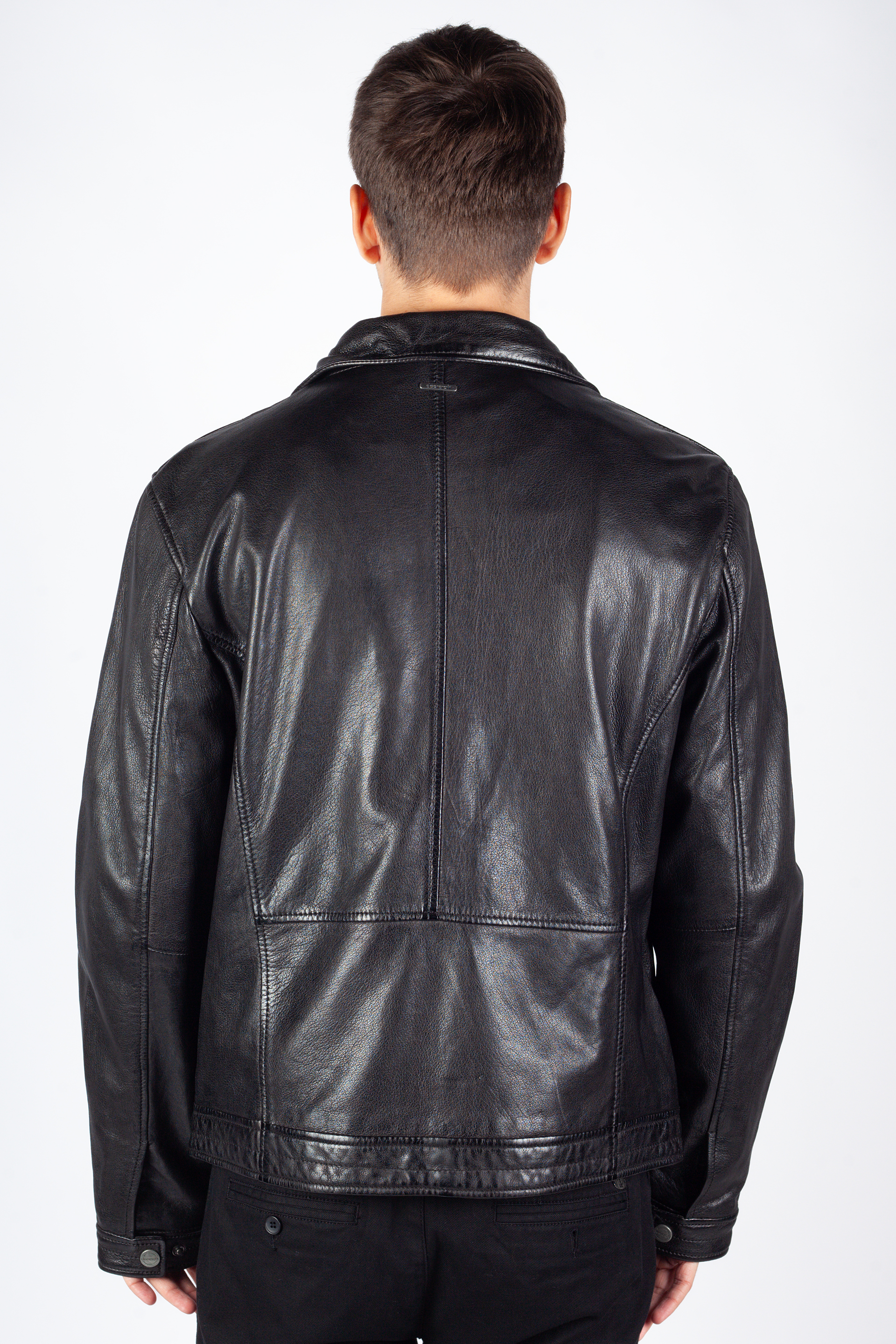 Leather jacket DEERCRAFT 3701-0154-black