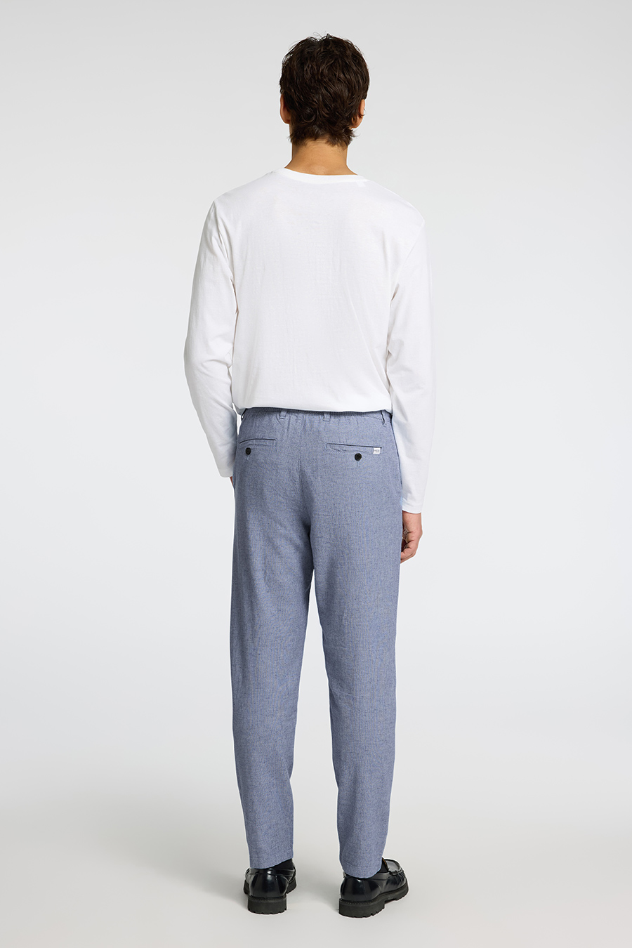 Linen trousers SELECTED 16087636-Cashmere-Blue