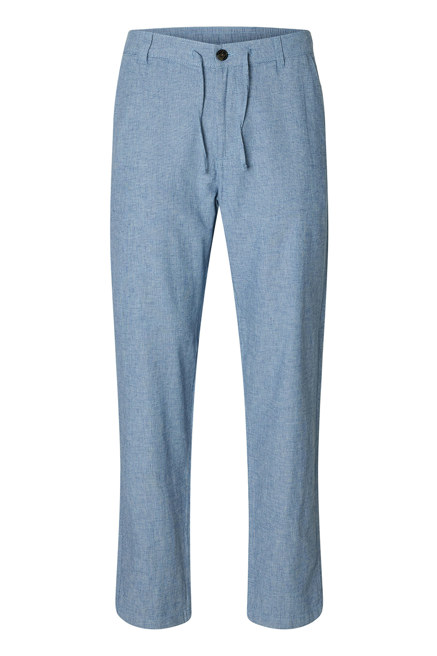 Linen trousers SELECTED 16087636-Cashmere-Blue