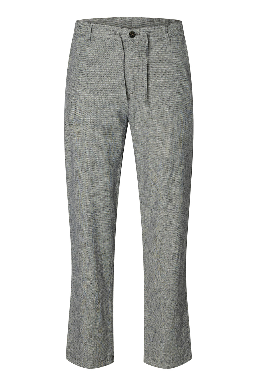 Linen trousers SELECTED 16087636-Sky-Captain