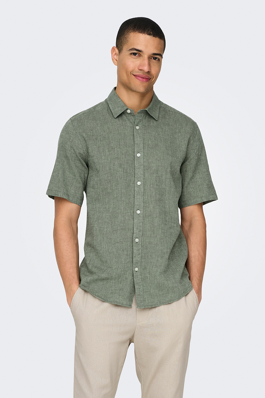Shirt ONLY & SONS 22009885-Swamp
