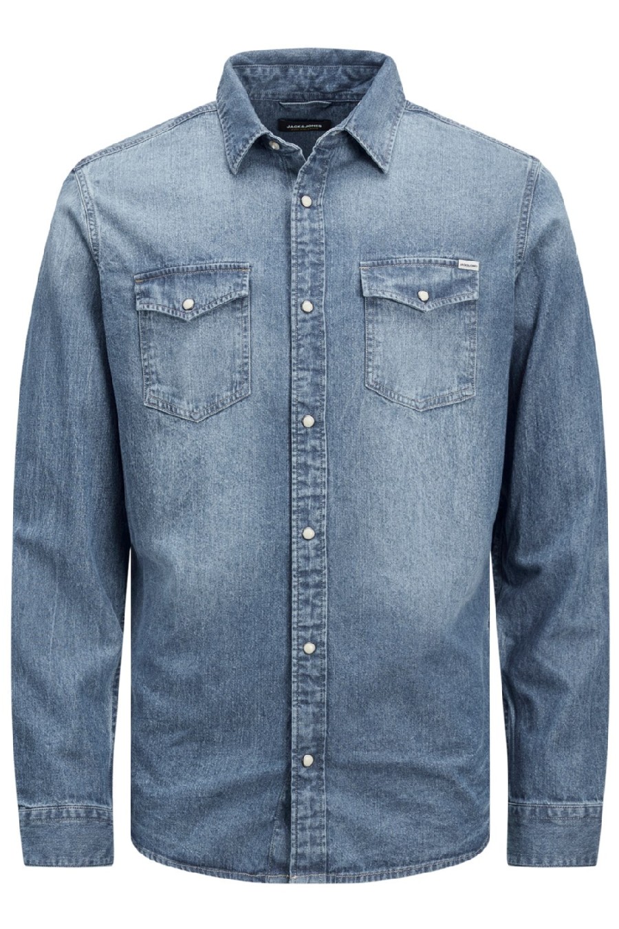 Denim shirt JACK & JONES 12138115-Medium-Blue