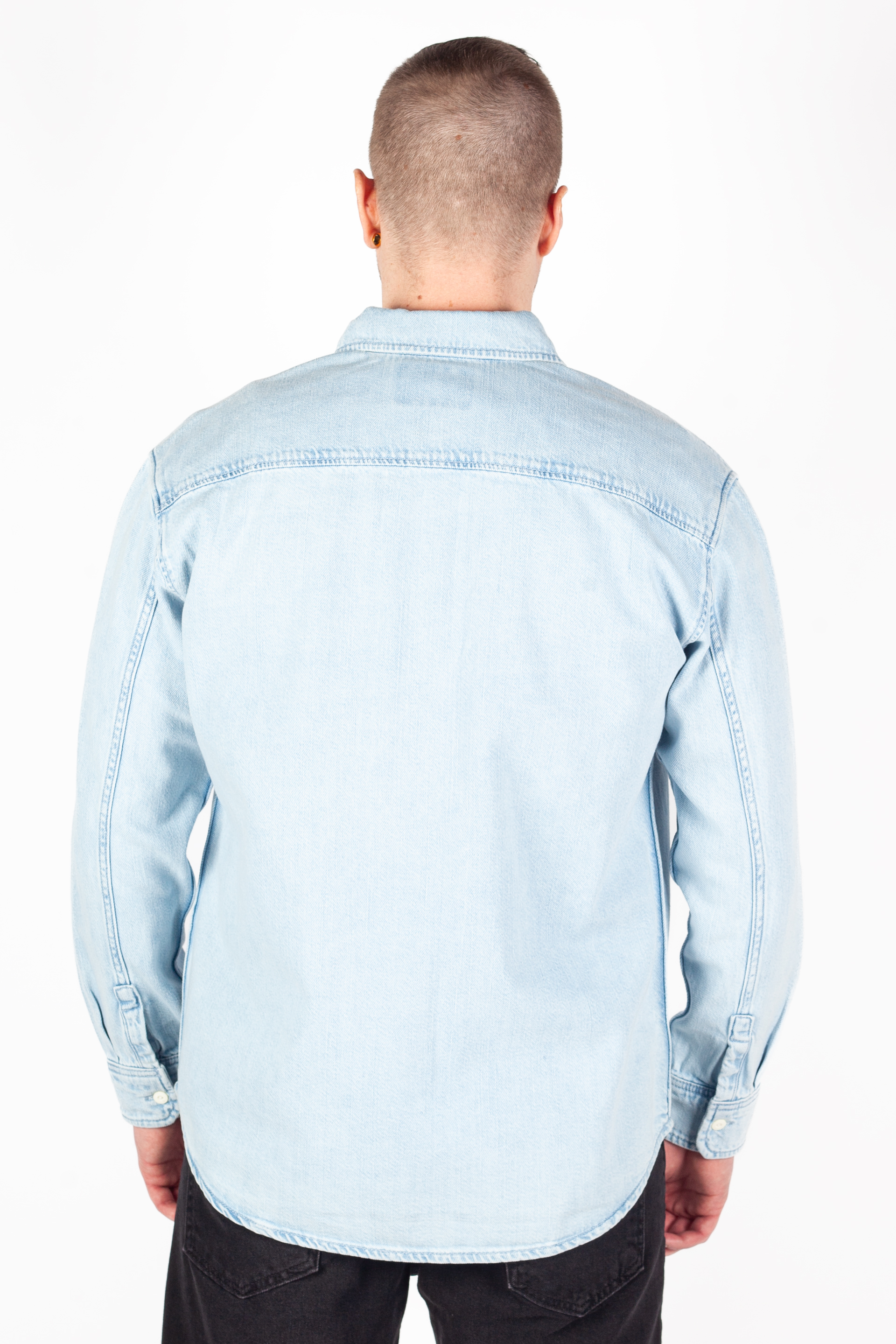 Denim shirt JACK & JONES 12275137-Light-Blue