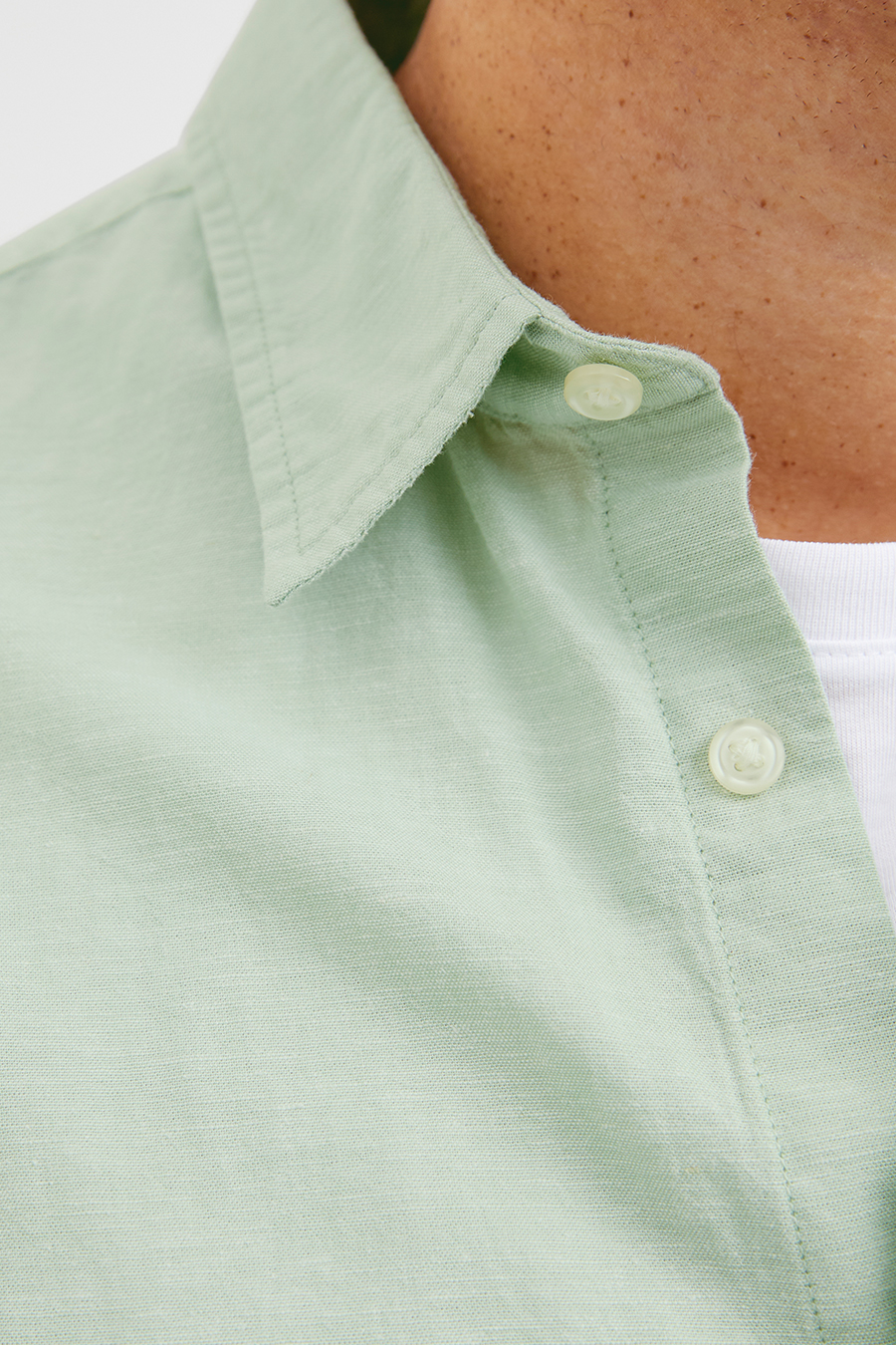 Linen shirt JACK & JONES 12269089-Iceberg-Green