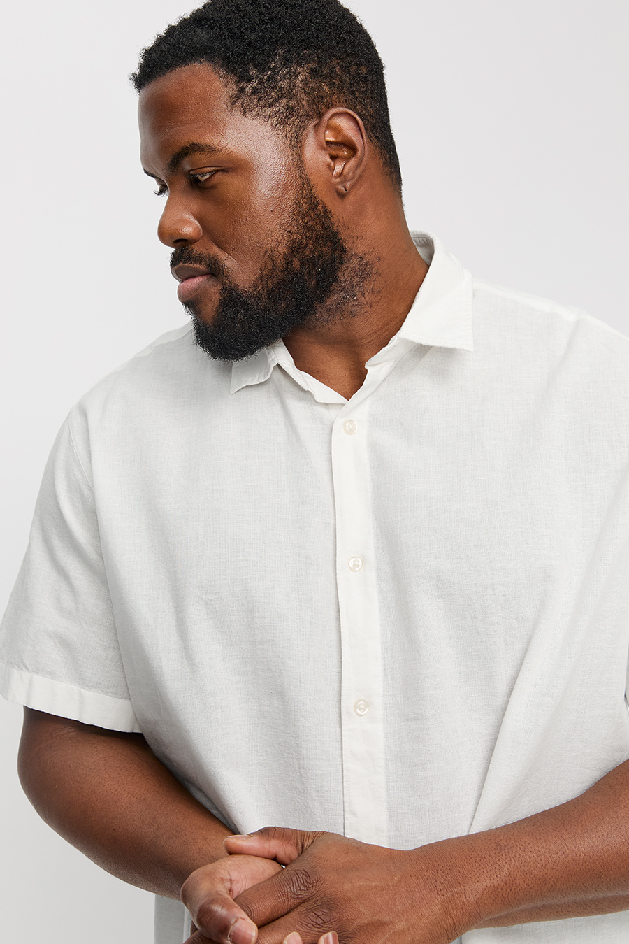 Linen shirt JACK & JONES 12269090-White