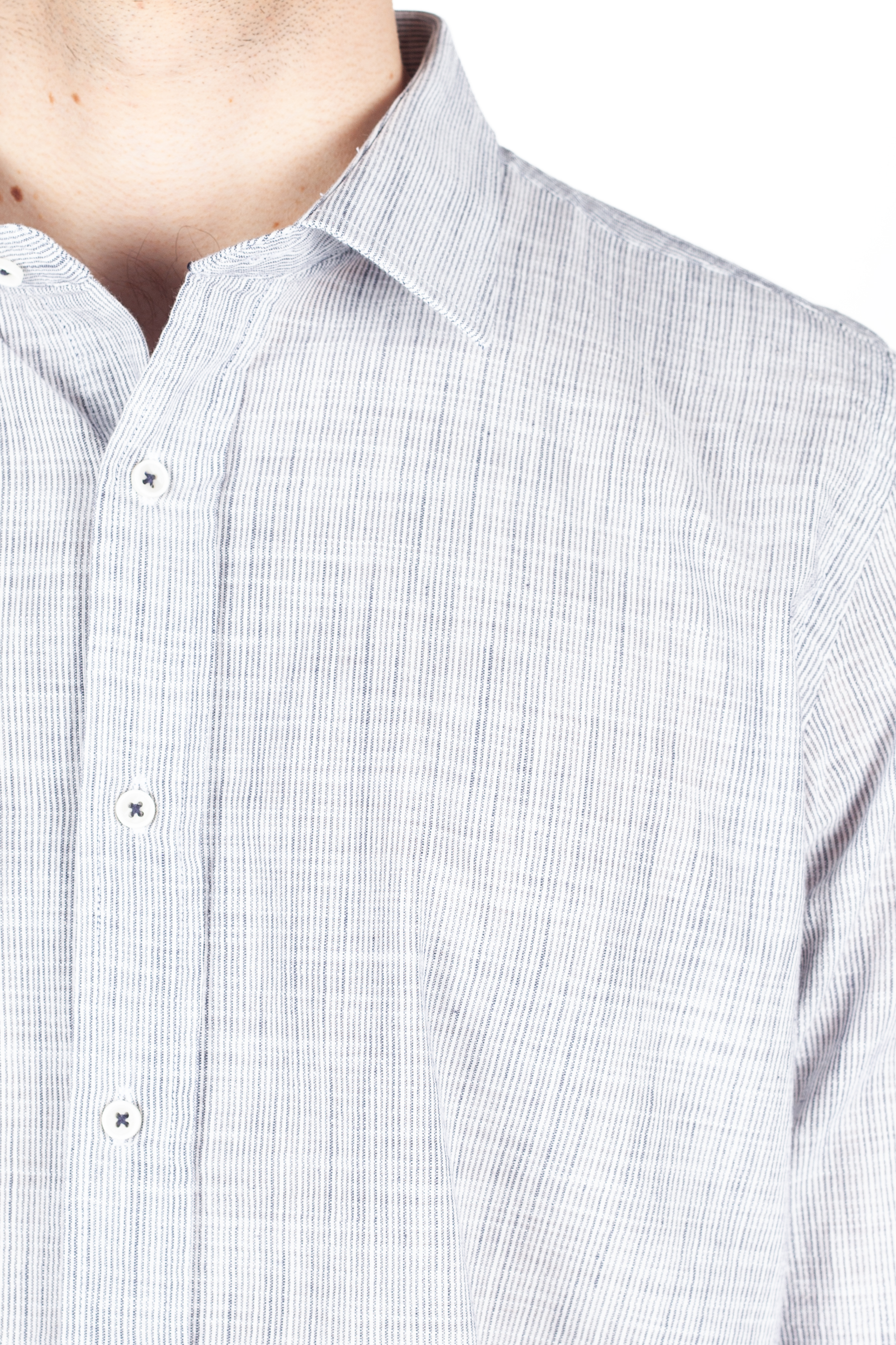 Linen shirt MCL 32847-LACIVERT