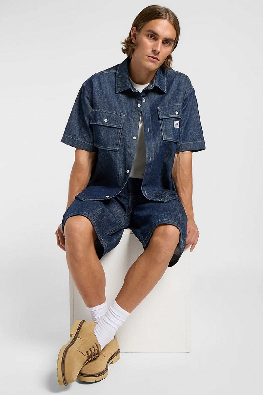 Denim shorts LEE 112364164