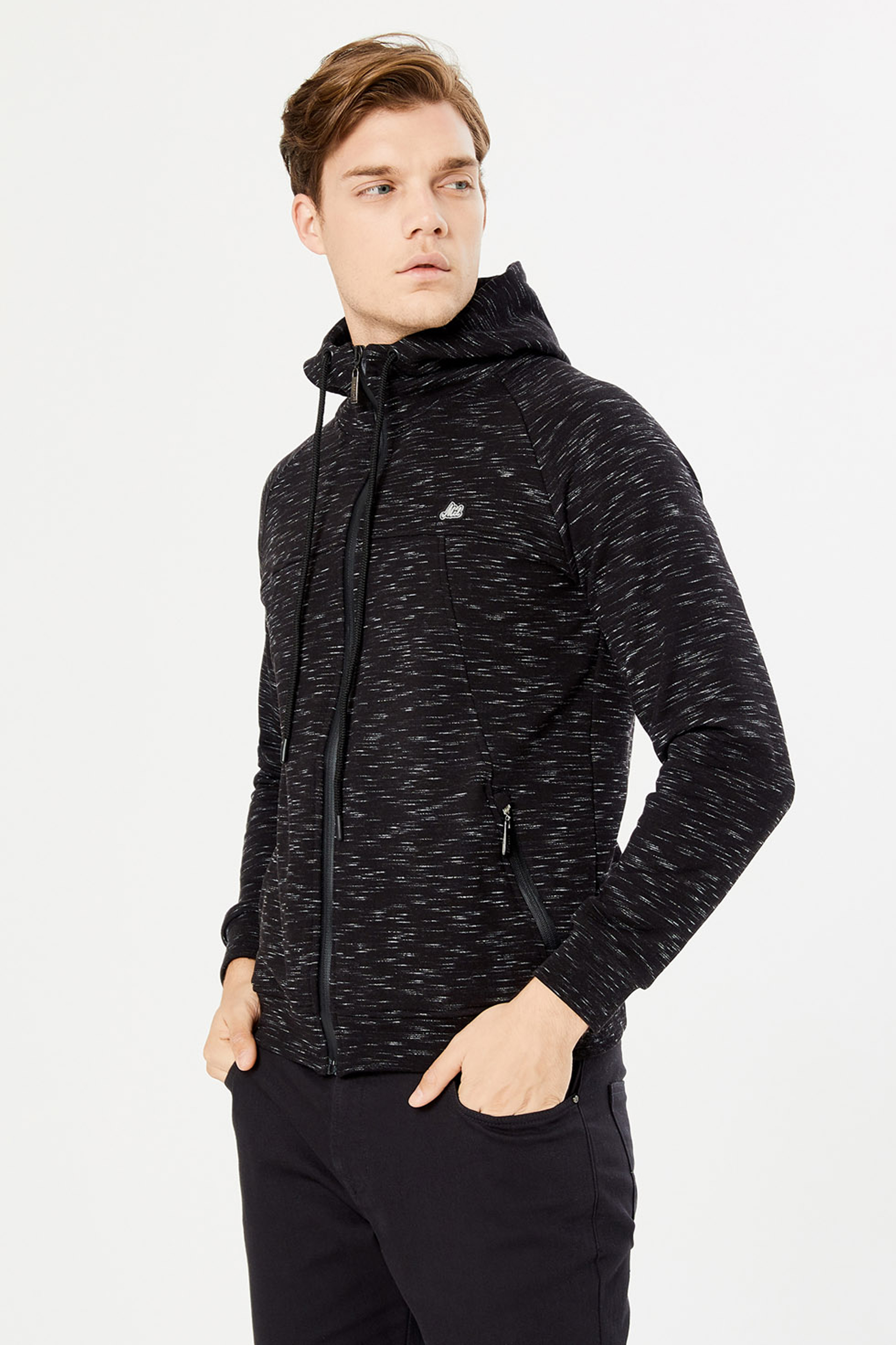 Zip up Hoodie MCL 31029-SIYAH