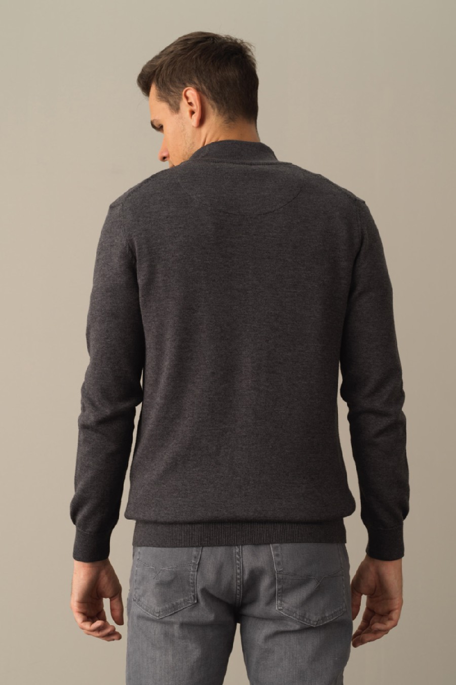 Sweater with zip MCL 18366-ANTRA-MELANJ