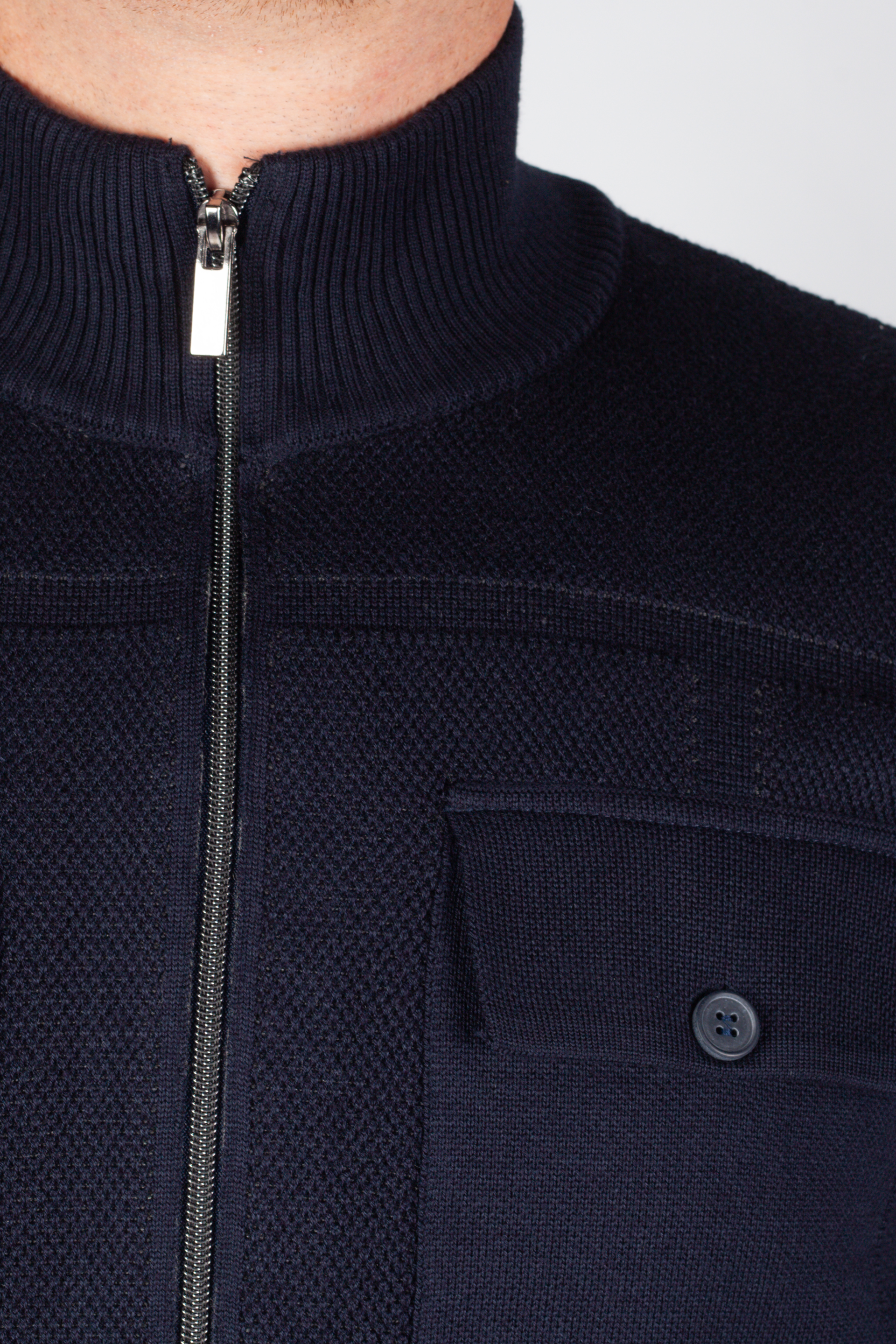 Sweater with zip MCL 33742-LACIVERT